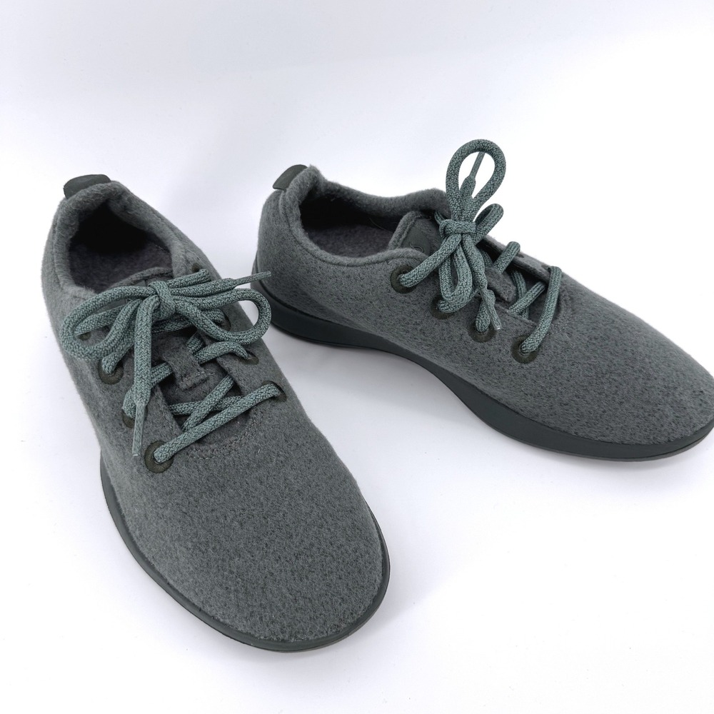 Allbirds Wool Runner Sneakers Womens‎ Size 8 Green Green Merino Wool Sustainable